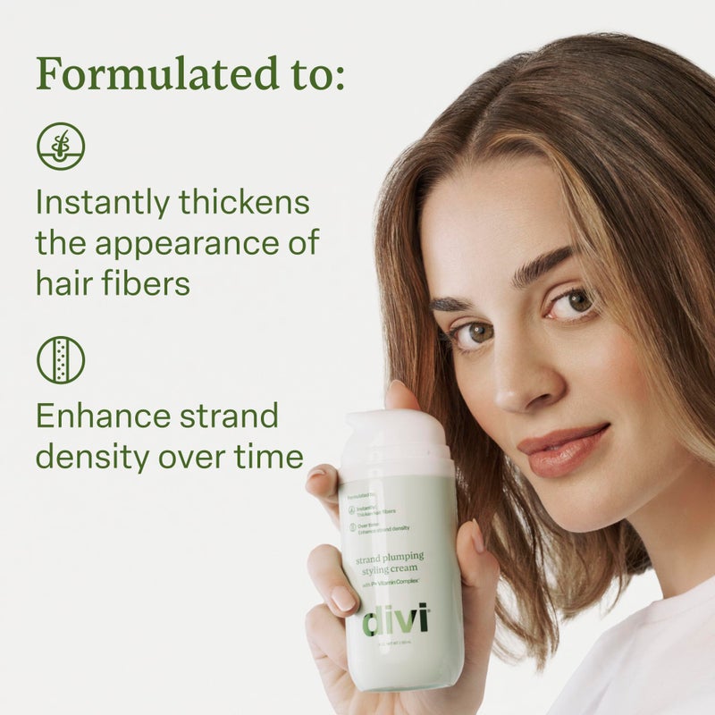 Divi Major Volume Bundle – Includes Volumizing Shampoo, Conditioner & Strand Plumper – Boosts Lift, Fullness & Body for Fine or Thinning Hair, 3 Piece Set - Image 3